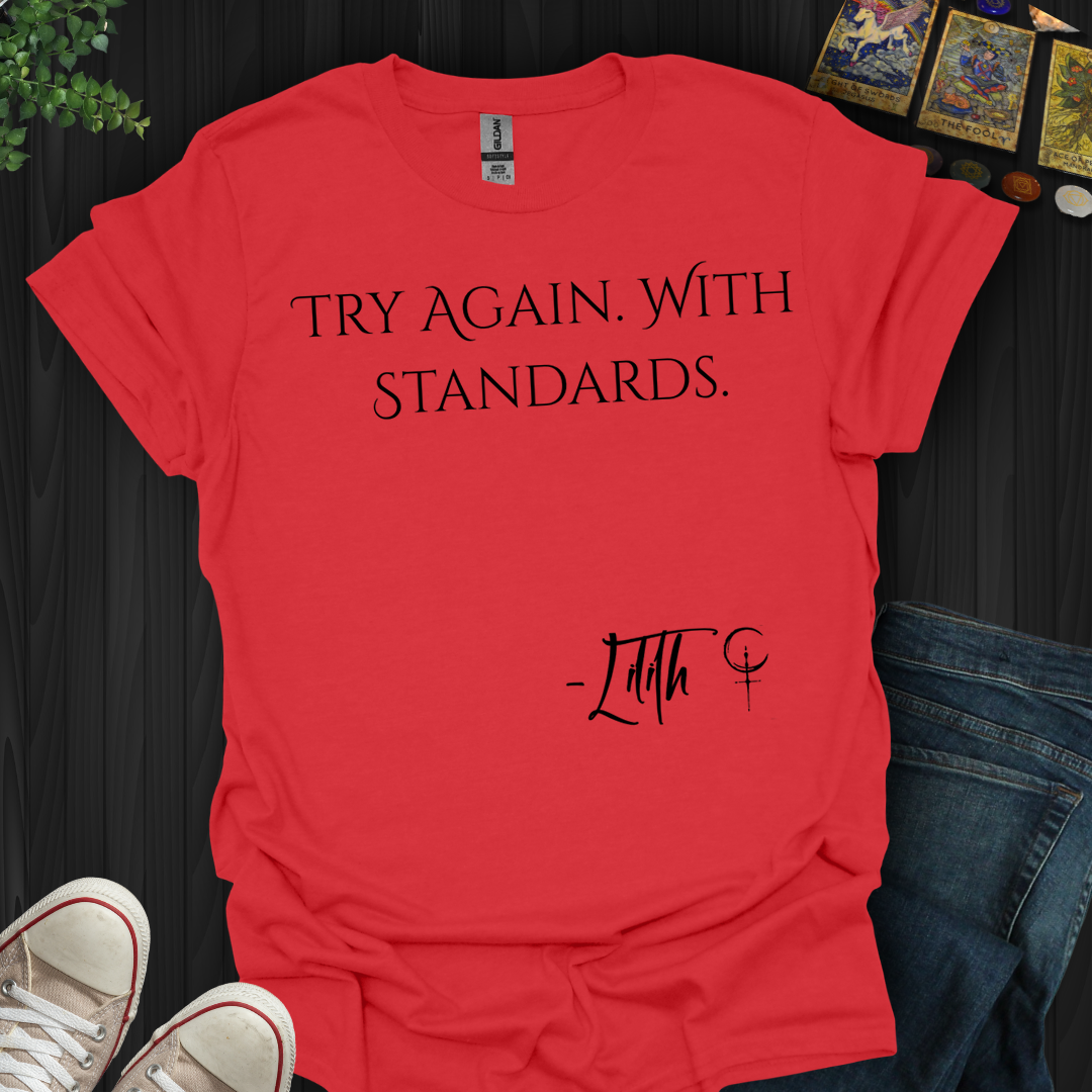 Try Again. With Standards- T-Shirt
