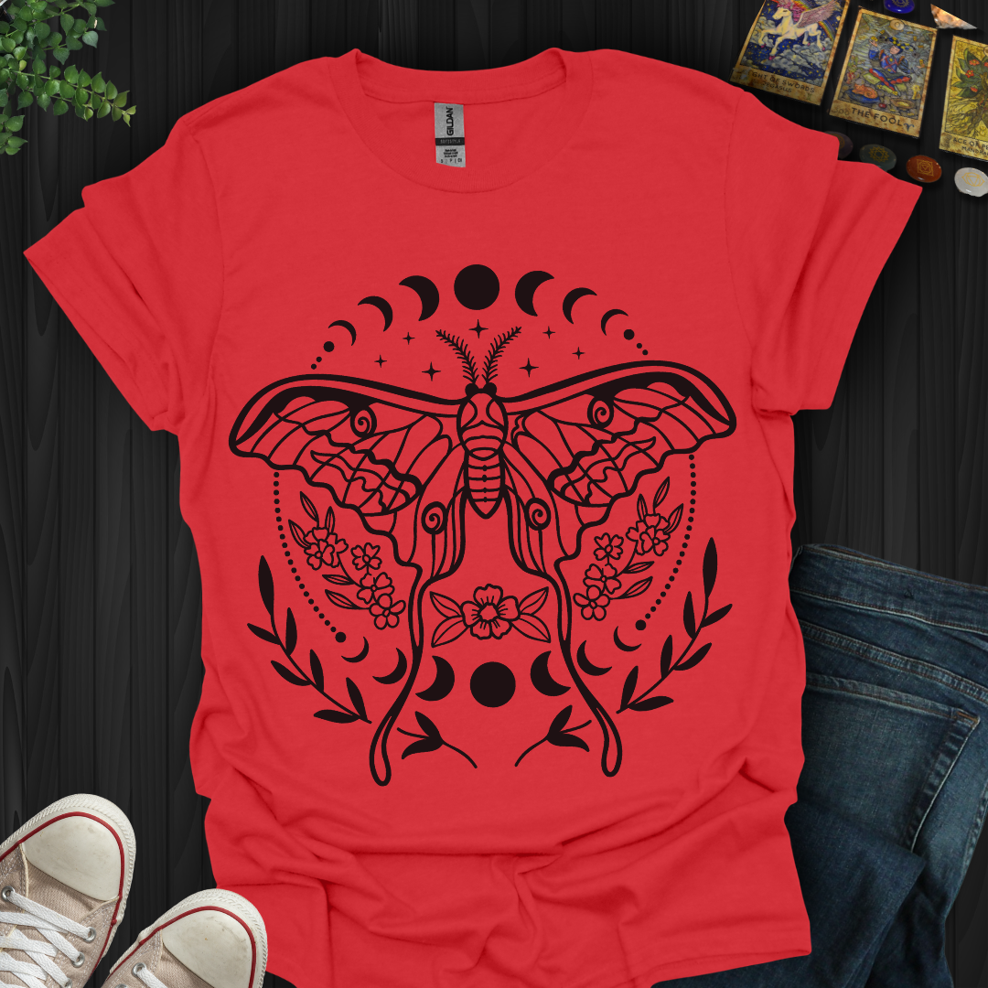 Luna Moth Moon Phases T-Shirt