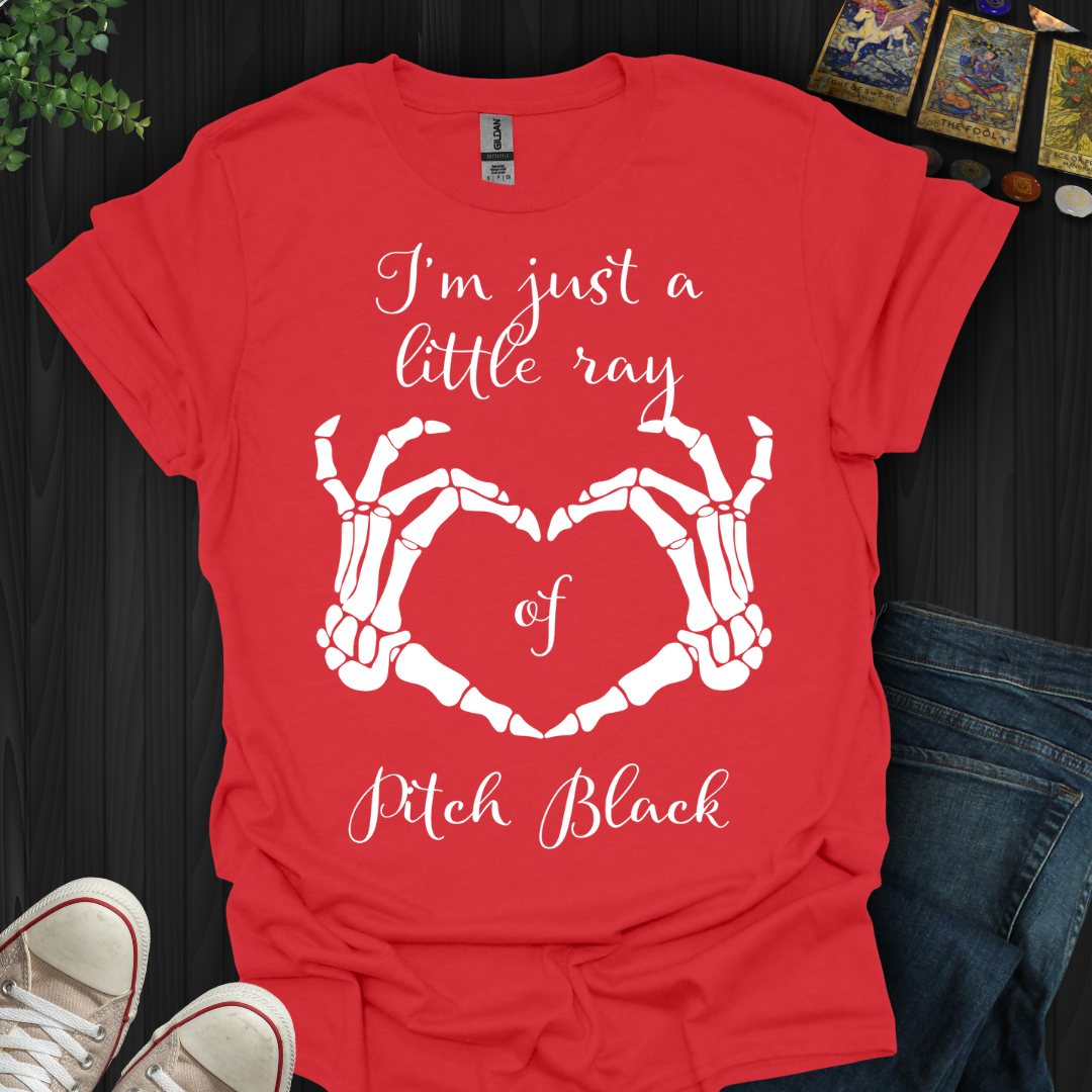 Little Ray Of Pitch Black (white) T-Shirt