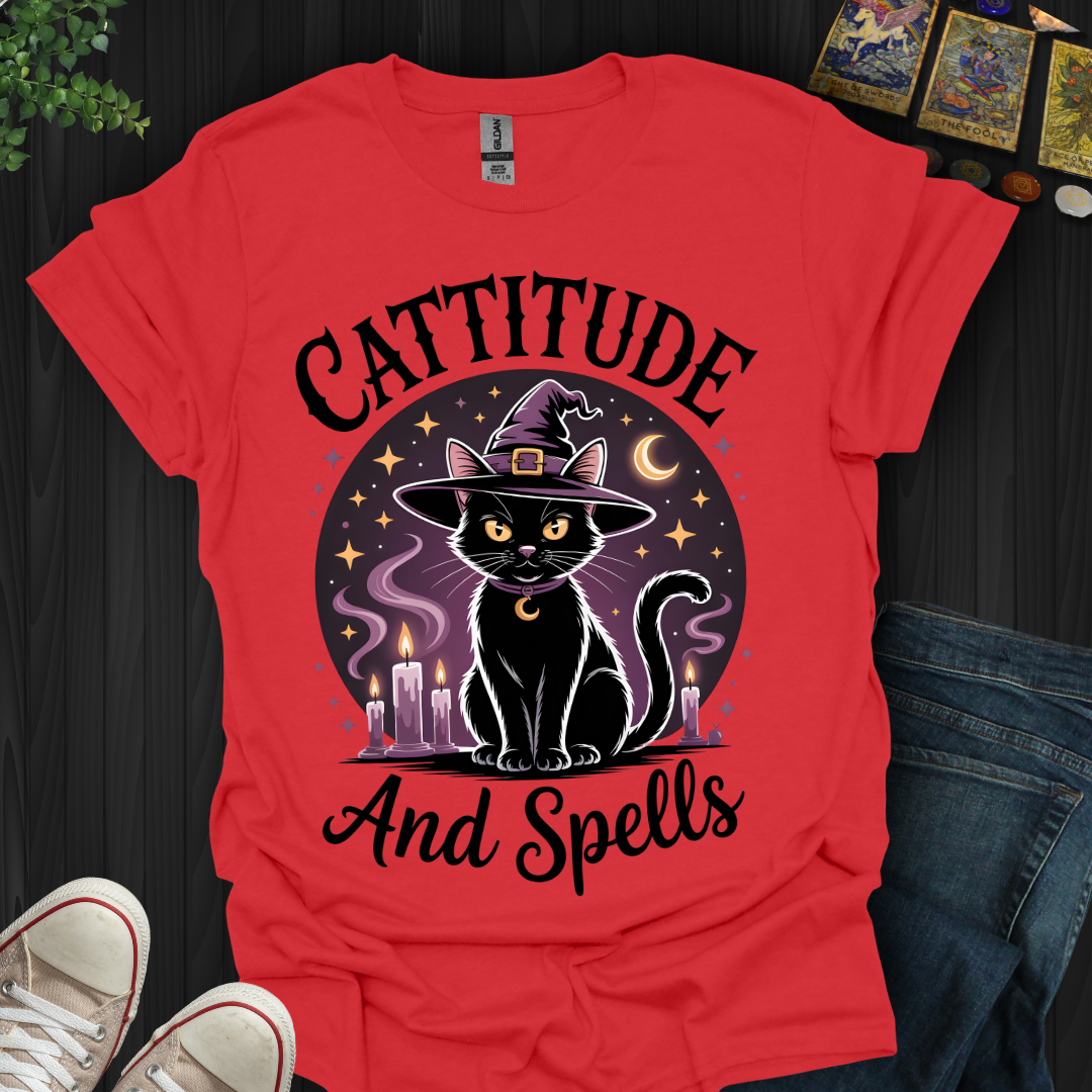 Cattititude And Spells T-Shirt