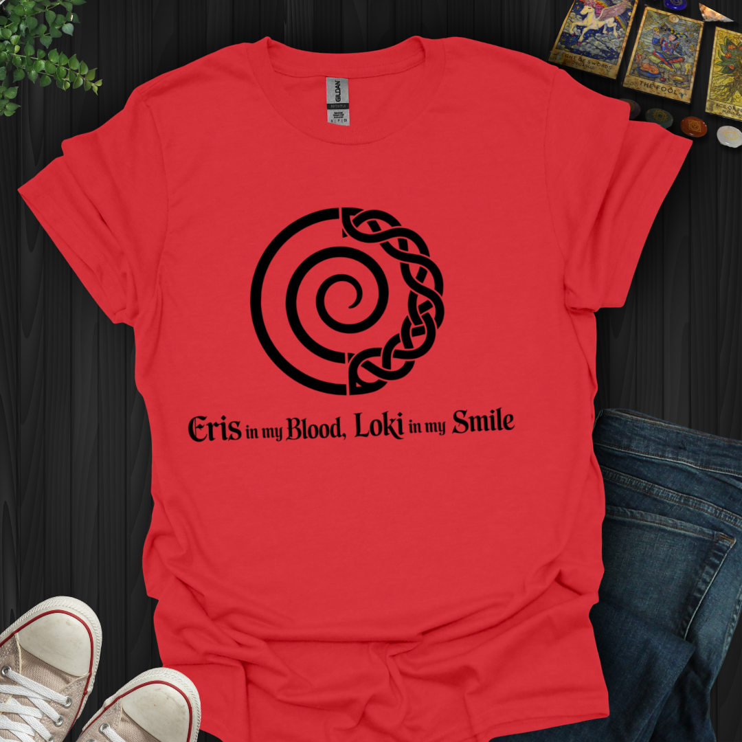 Eris in Blood, Loki in Smile T-Shirt