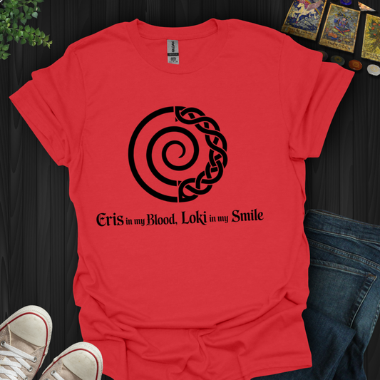 Eris in Blood, Loki in Smile T-Shirt
