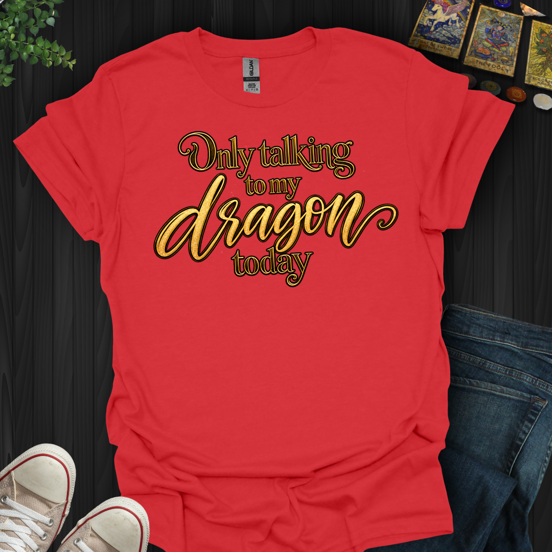 Only Talking To My Dragon Today- T-Shirt