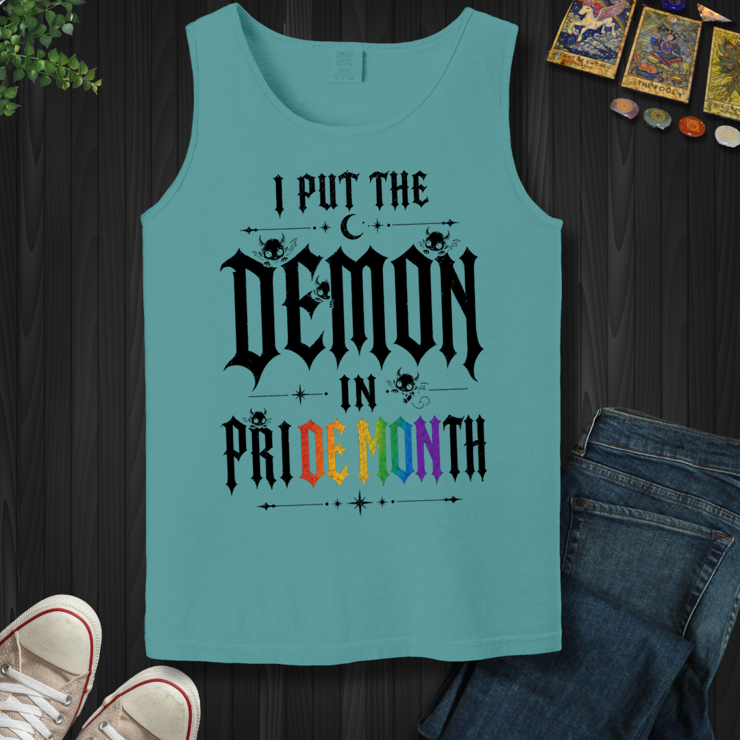 I Put The Demon In Pride Month- Tank Top