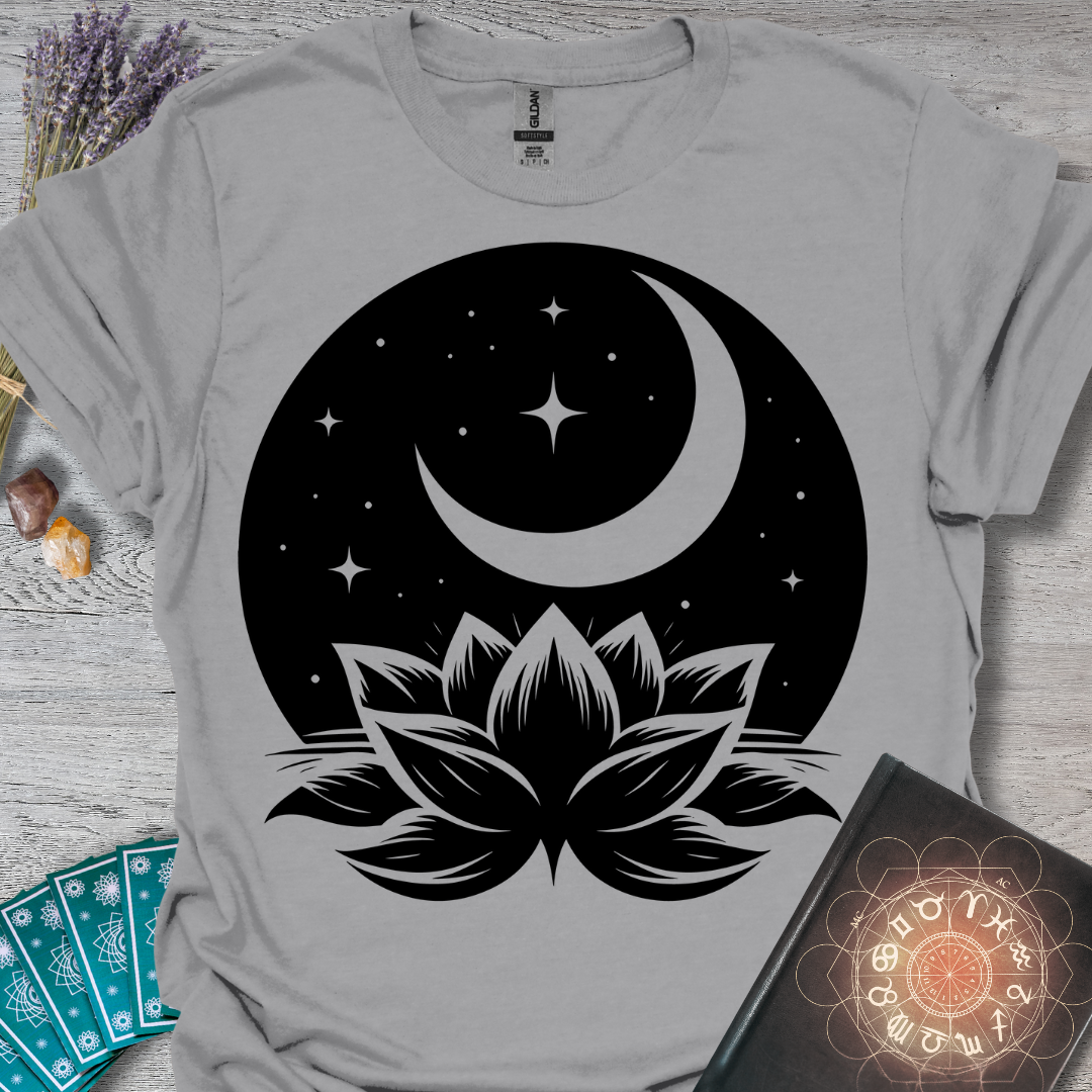 Starry Moon Lotus T-Shirt