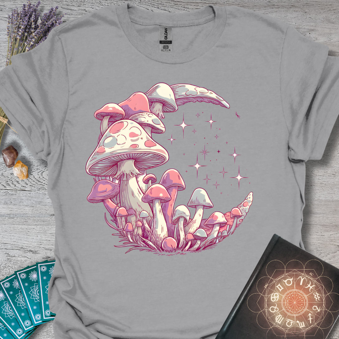Enchanted Mushroom Crescent T-Shirt