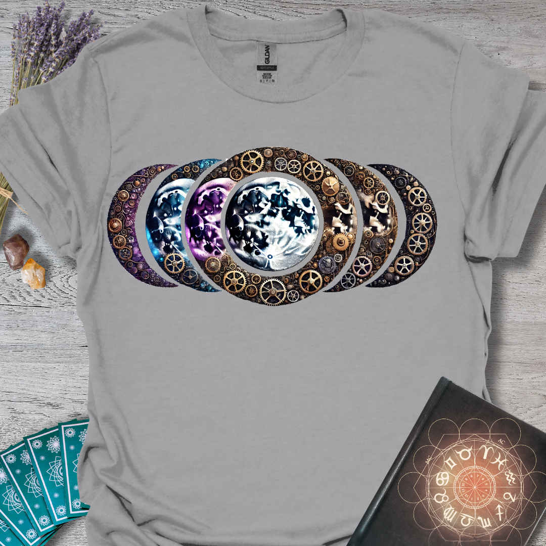 Steampunk Moon Phases T-Shirt