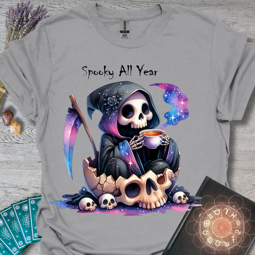 Spooky All Year Grim Reaper T-Shirt