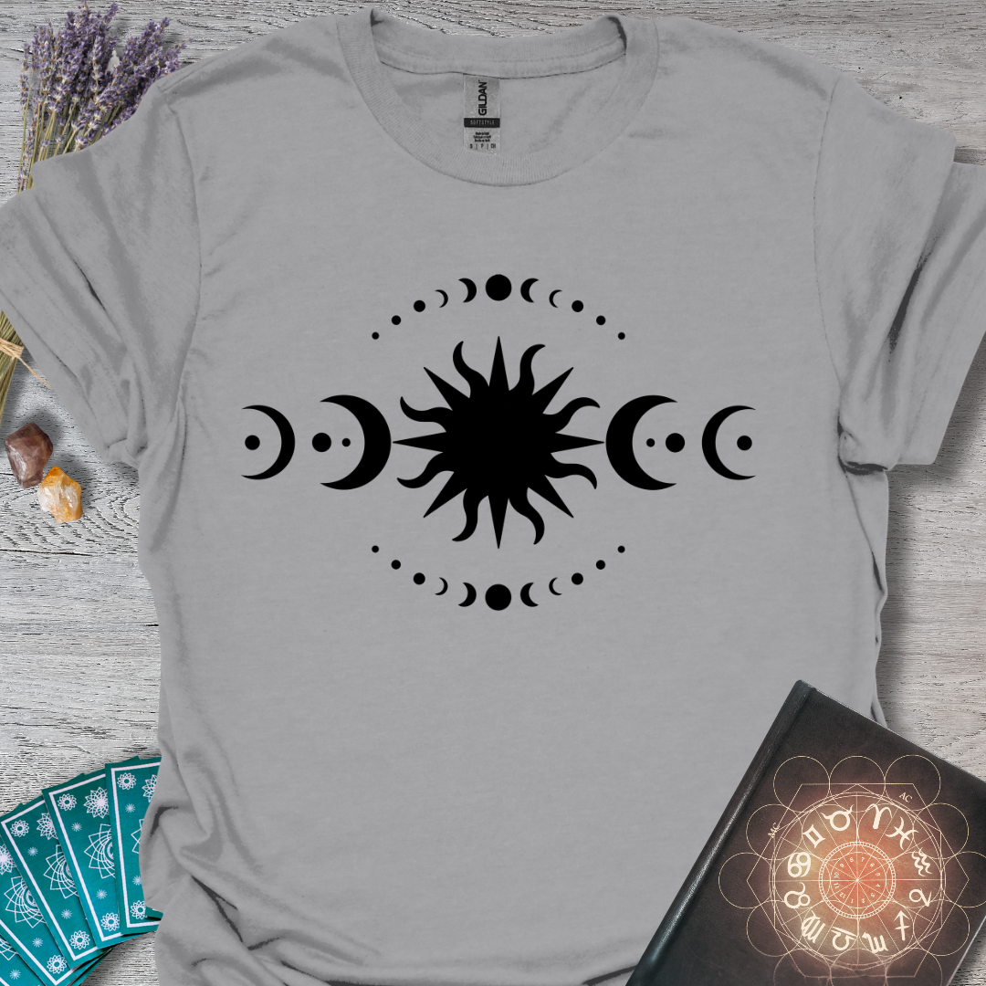 Moon Phases and Sun T-Shirt