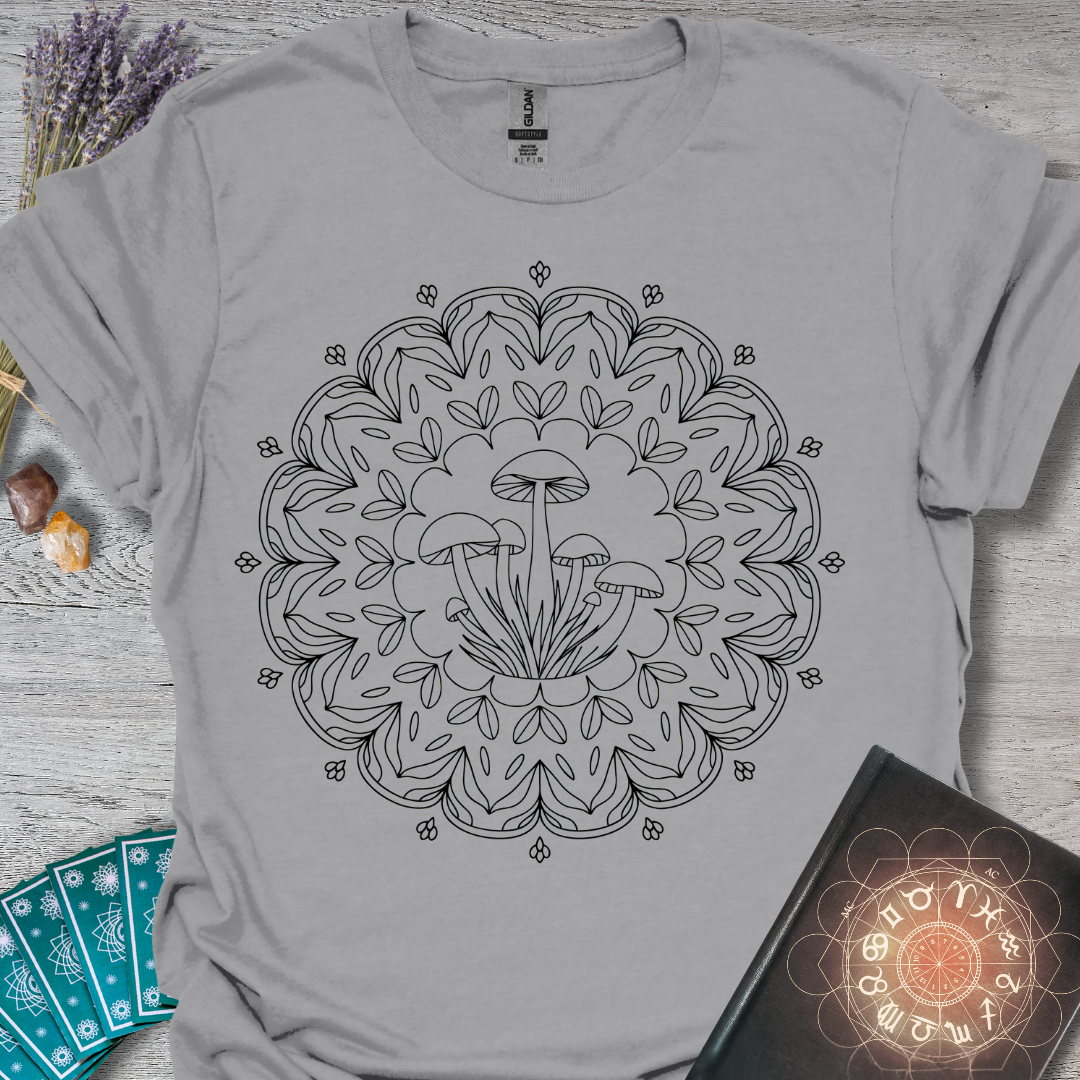 Mystic Mushroom Mandala T-Shirt