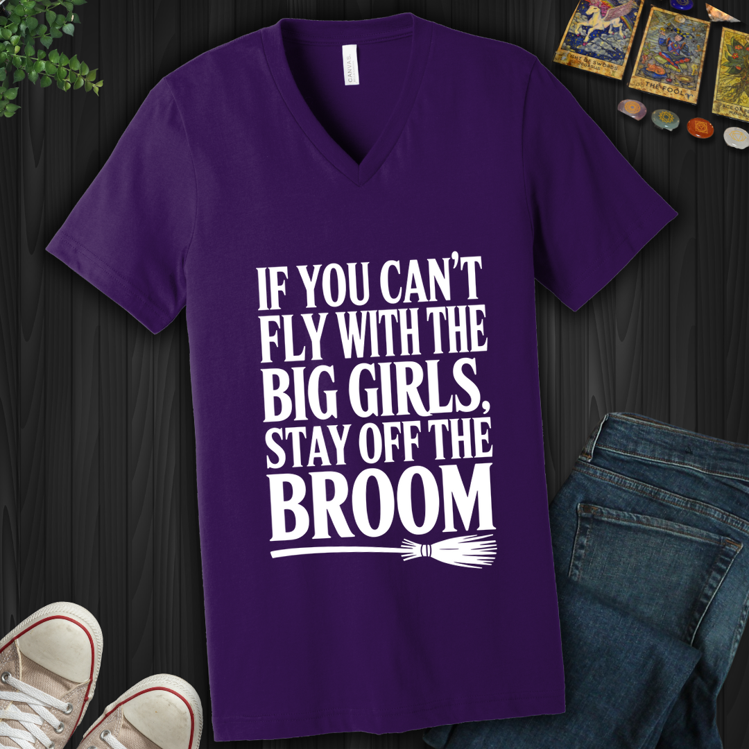 Fly With The Big Girls V-Neck Tee
