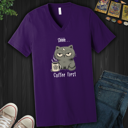 Coffee First- V-Neck