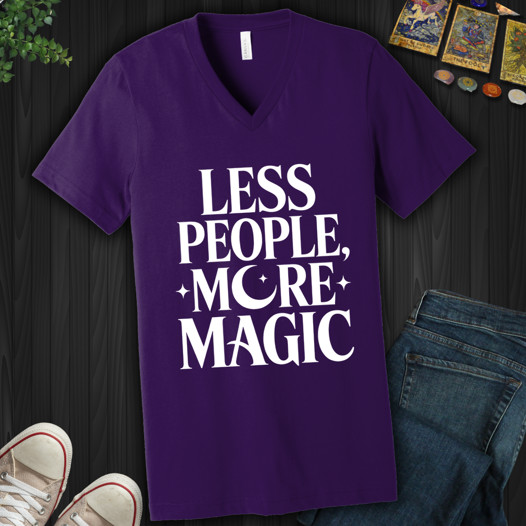 Less People, More Magic V-Neck Tee