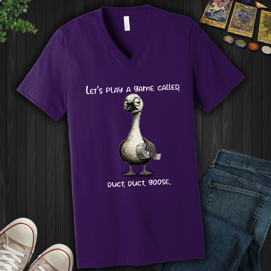 Duct, Duct, Goose V-Neck Tee