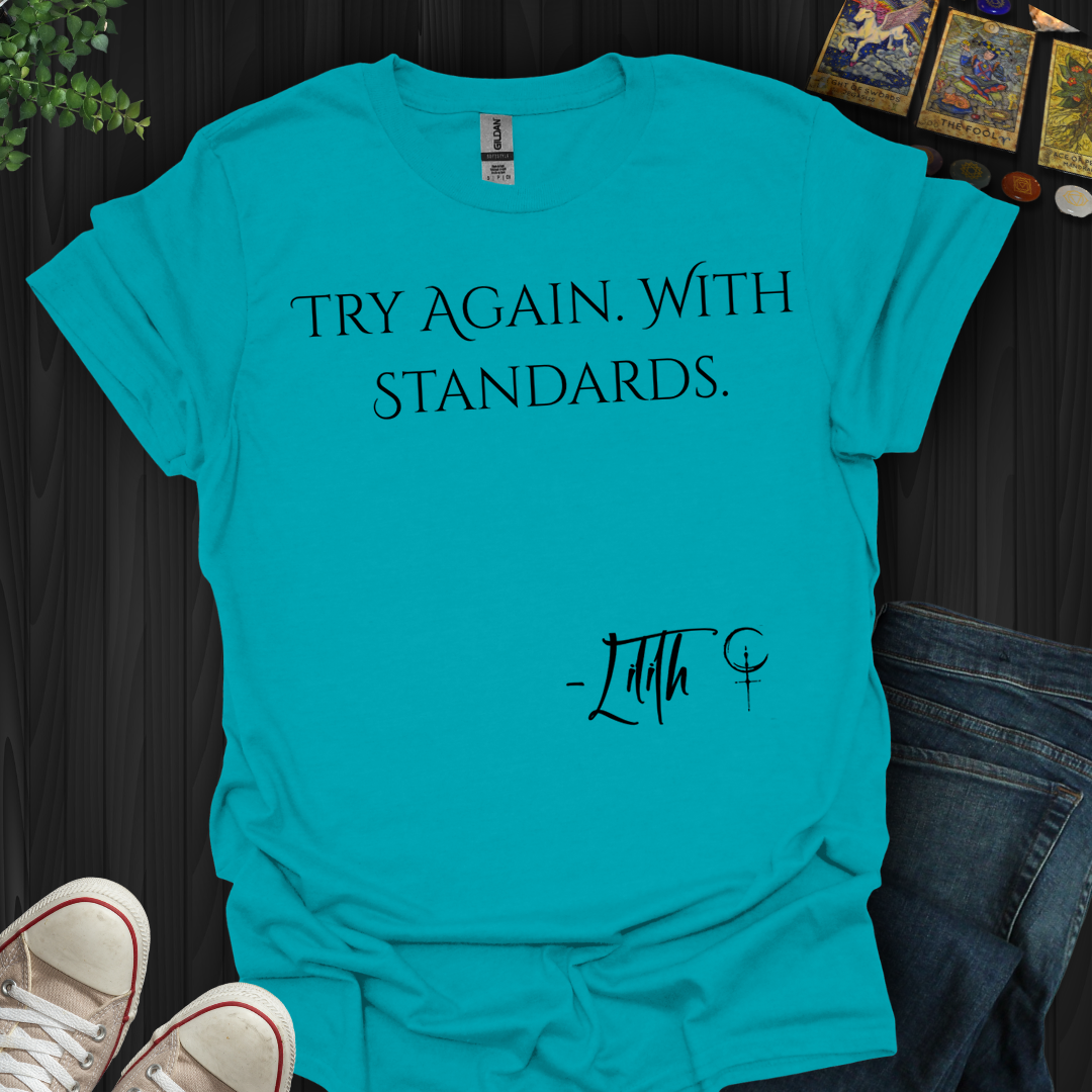 Try Again. With Standards- T-Shirt