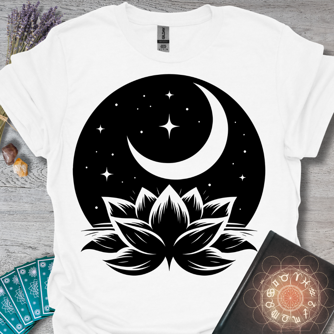 Starry Moon Lotus T-Shirt