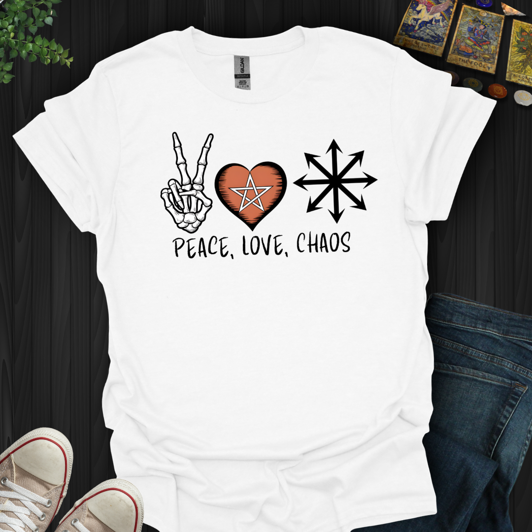 Peace, Love & Chaos  T-Shirt