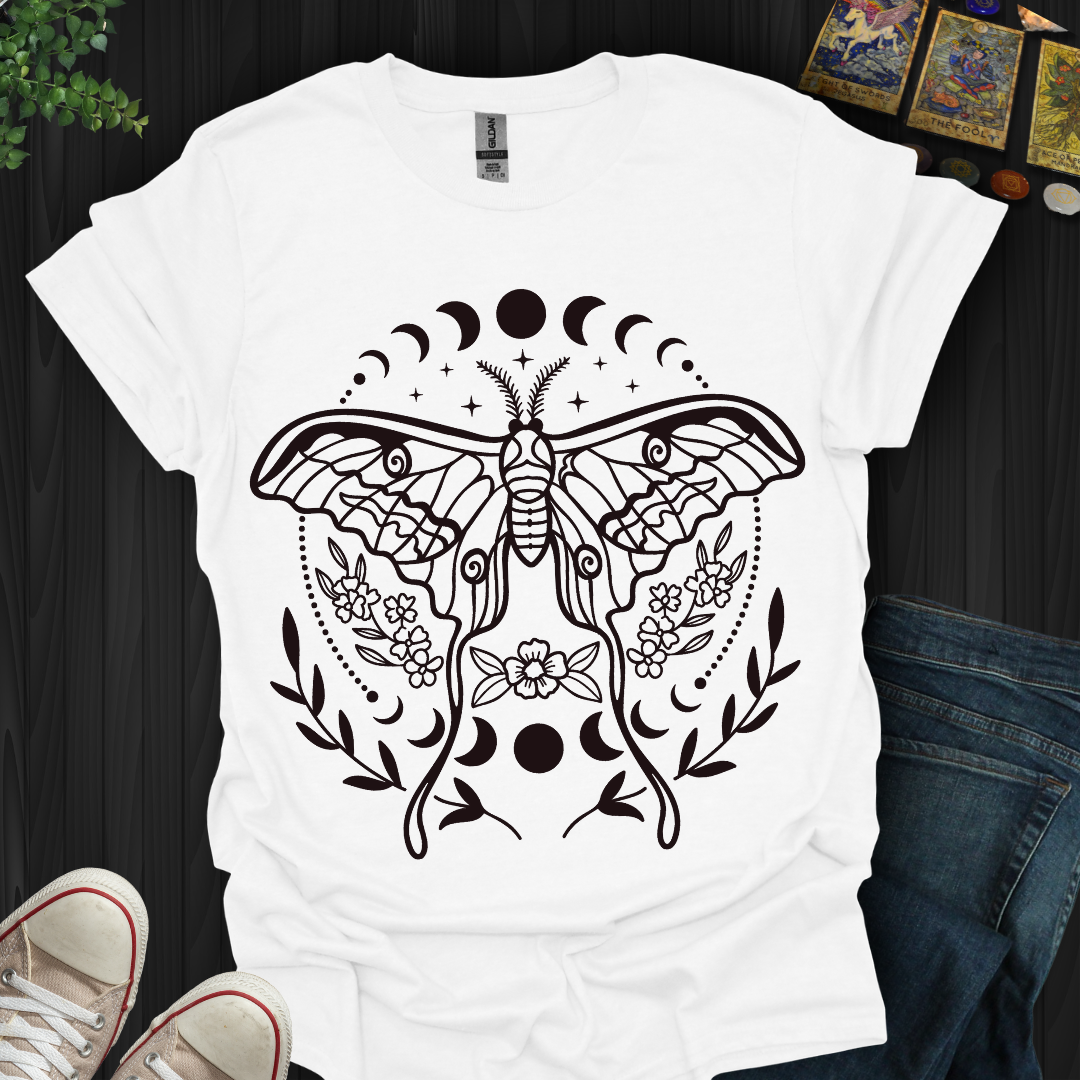 Luna Moth Moon Phases T-Shirt