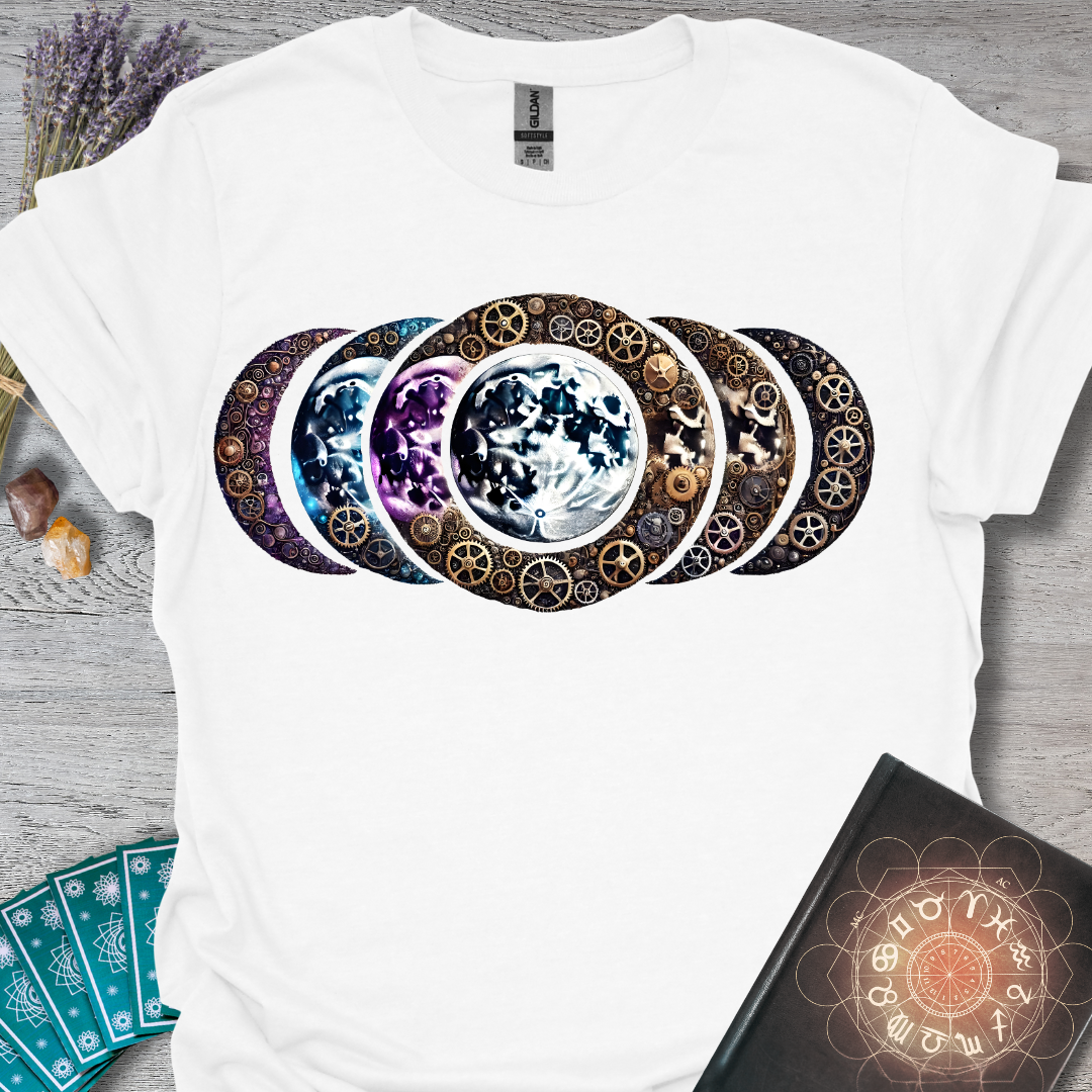 Steampunk Moon Phases T-Shirt