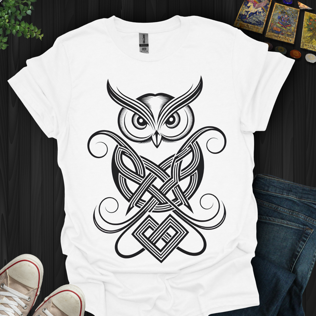 Celtic Owl of Wisdom T-shirt
