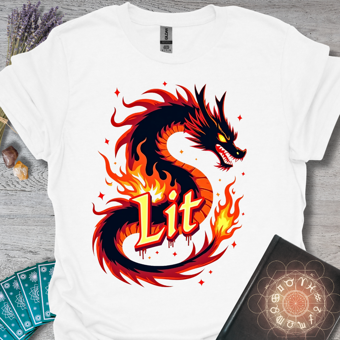 Lit Fire Dragon T-Shirt