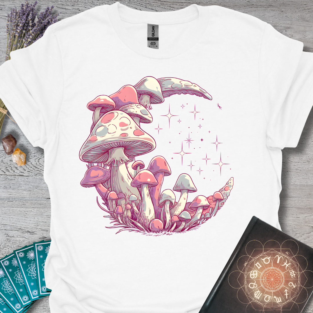Enchanted Mushroom Crescent T-Shirt
