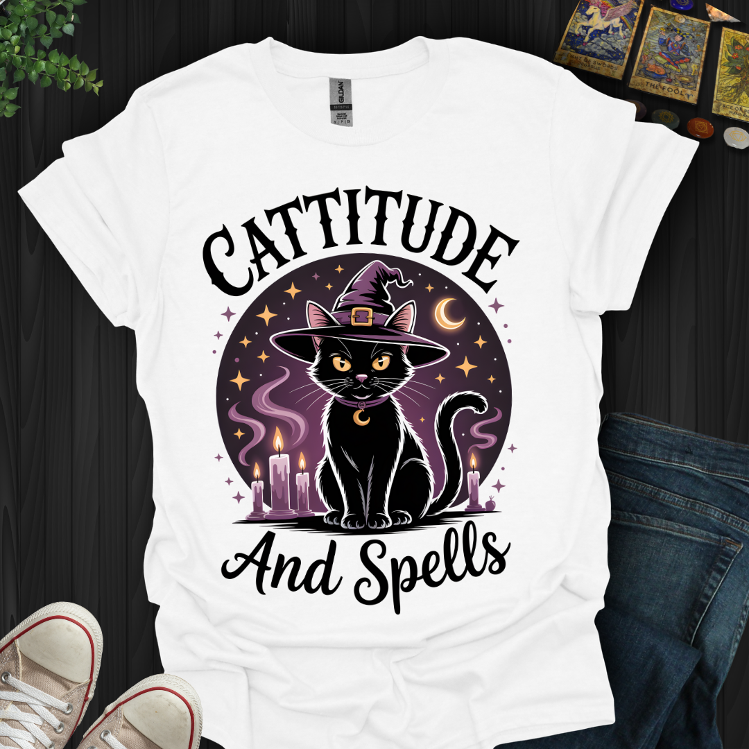 Cattititude And Spells T-Shirt