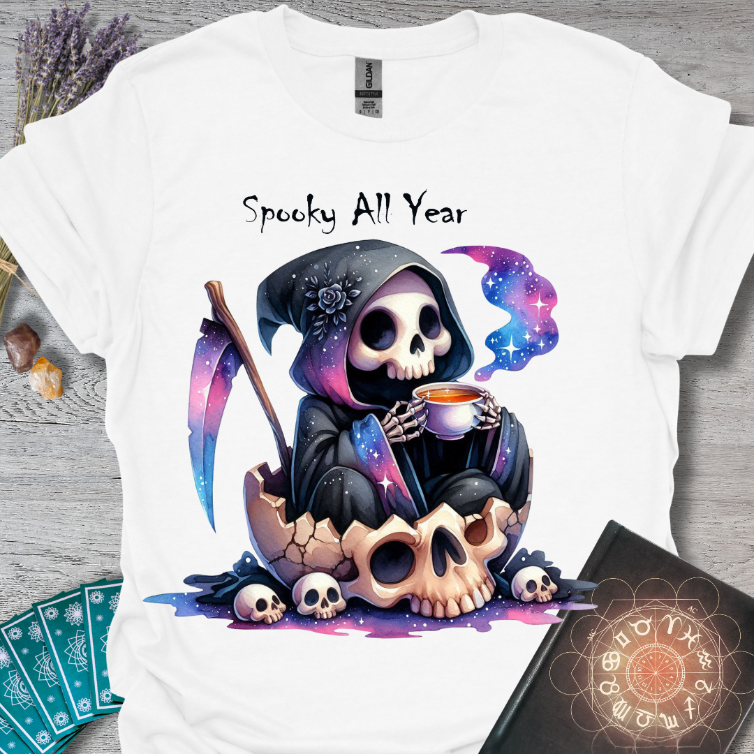 Spooky All Year Grim Reaper T-Shirt